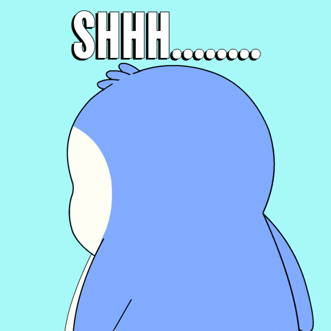 Giphy - Penguin Be Quiet GIF by Pudgy Penguins