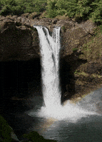 rainbow falls landscape GIF by Head Like an Orange