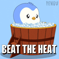 Cool Down Ice Cube GIF by Pudgy Memez