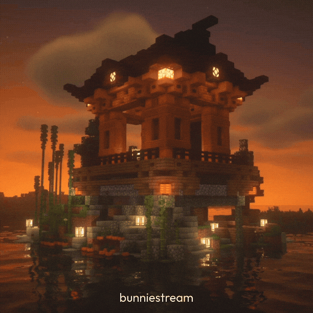 Sunset Temple GIF
