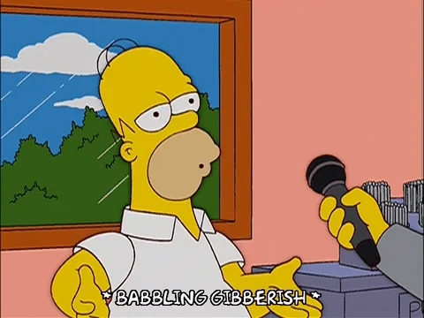 homer simpson interview GIF