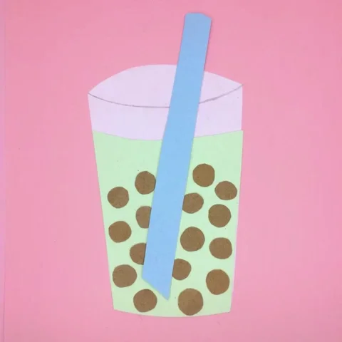 Bubble Tea Drinking GIF by Julie Smith Schneider
