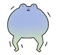 x999xuxm kawaii scary cold frog Sticker