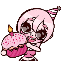 Celebrate Birthday Girl Sticker by Egirl Peach