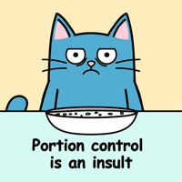 Blue Cat Nopecat GIF