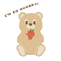 Hungry Bear Sticker by アカチャンホンポ
