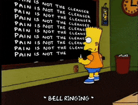 bart simpson chalkboard scene GIF
