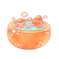 TONESHIEEE orange capybara shieee tochim Sticker