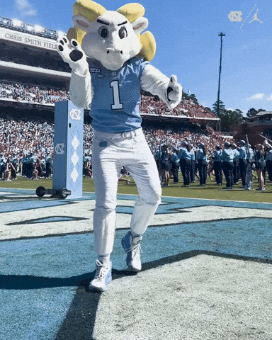 Lets Go Football GIF by UNC Tar Heels