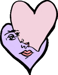 Heart Love Sticker by Carla Lomonaco