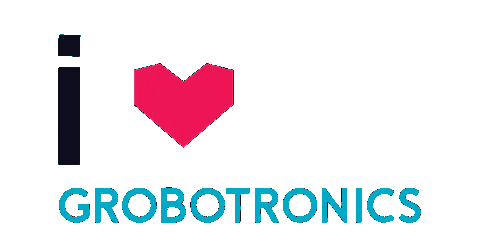 I Love Heart Sticker by Grobotronics