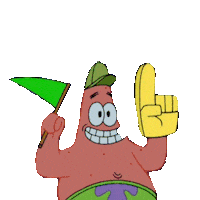 Happy Patrick Star Sticker