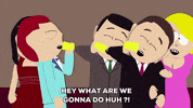 happy drunk GIF by South Park 