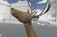 Normally_Normal stare turn sigma deer GIF