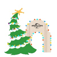 Christmas Tree Sticker by Universal Destinations & Experiences