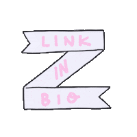 peachgirlsclub typography social media link bio Sticker