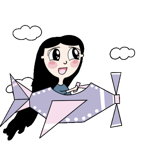 Happy Cute Girl Sticker