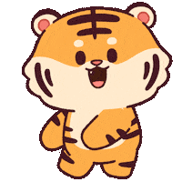 Confused Tiger Sticker