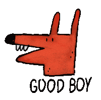 Good Boy Dog Sticker by Zach Smith