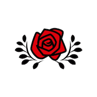 Red Rose Rosa Sticker by naifcomunicacion