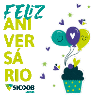 Happy Birthday Sticker by Sicoob Sarom