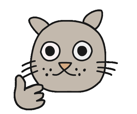 Happy Cat Sticker by Thank You Coffee