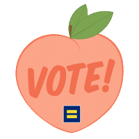 HumanRightsCampaign lgbt lgbtq georgia peach Sticker