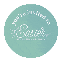 Youre Invited To Easter Sticker by Chrisitan Assembly Los Angeles