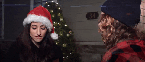 Merry Christmas Reaction GIF by GirlNightStand