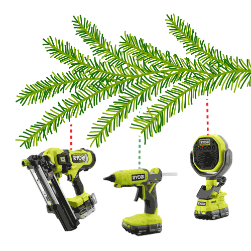 Power Tools Christmas Sticker by RYOBI Tools USA