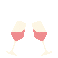Friends Pink Sticker by Vins de Provence