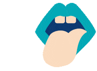 thenicecompanyza blue nice purple lips Sticker