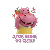Too Cute Love Sticker