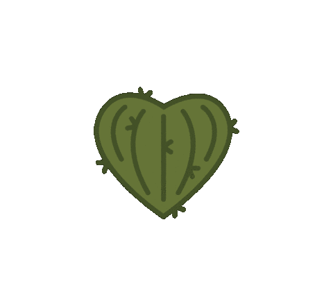 alexisqzada heart cactus desert hiking Sticker
