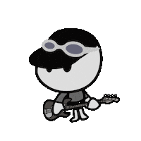 Guitar Band Sticker