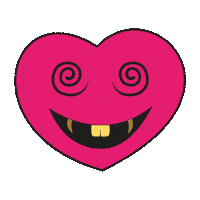 LozzPozz love heart smile pink Sticker