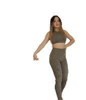 ChloeTing fitness pose stretch warm up Sticker