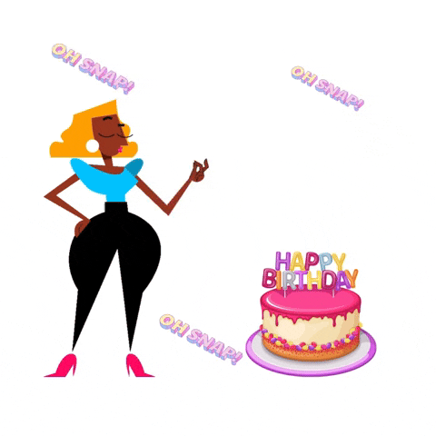 Happy Birthday Oh Snap GIF by Aubrea J Publications