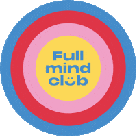 Fullmindclub club mental health selfcare mindfulness Sticker