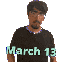 March 13 Sticker