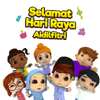 Eid eid mubarak Sticker by Omar & Hana - Islamic Songs for Kids