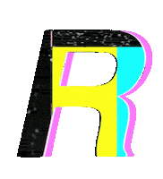 Glitch Alphabet Sticker by #BASILIO