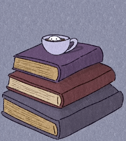 TiffyMichelley giphyupload coffee morning books GIF