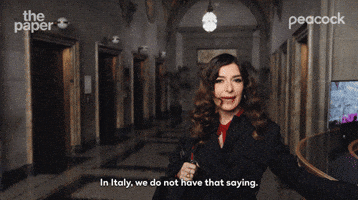 Saying Italian GIF by Peacock