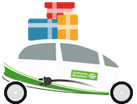 Electric Car Auto Sticker by Stadtwerke Düsseldorf AG