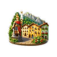 Mittelalter Sticker by Bad Reichenhall