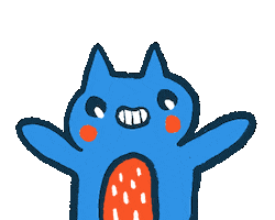 Cat Hello Sticker by Abitan