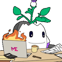 This Is Fine April 15 Sticker by Magic Eden