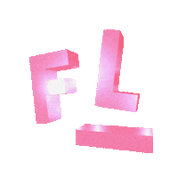 FirstLadyAgency logo pink 3d 3d animation Sticker
