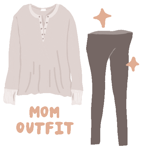 Leggings Henley Sticker by Karing for Postpartum